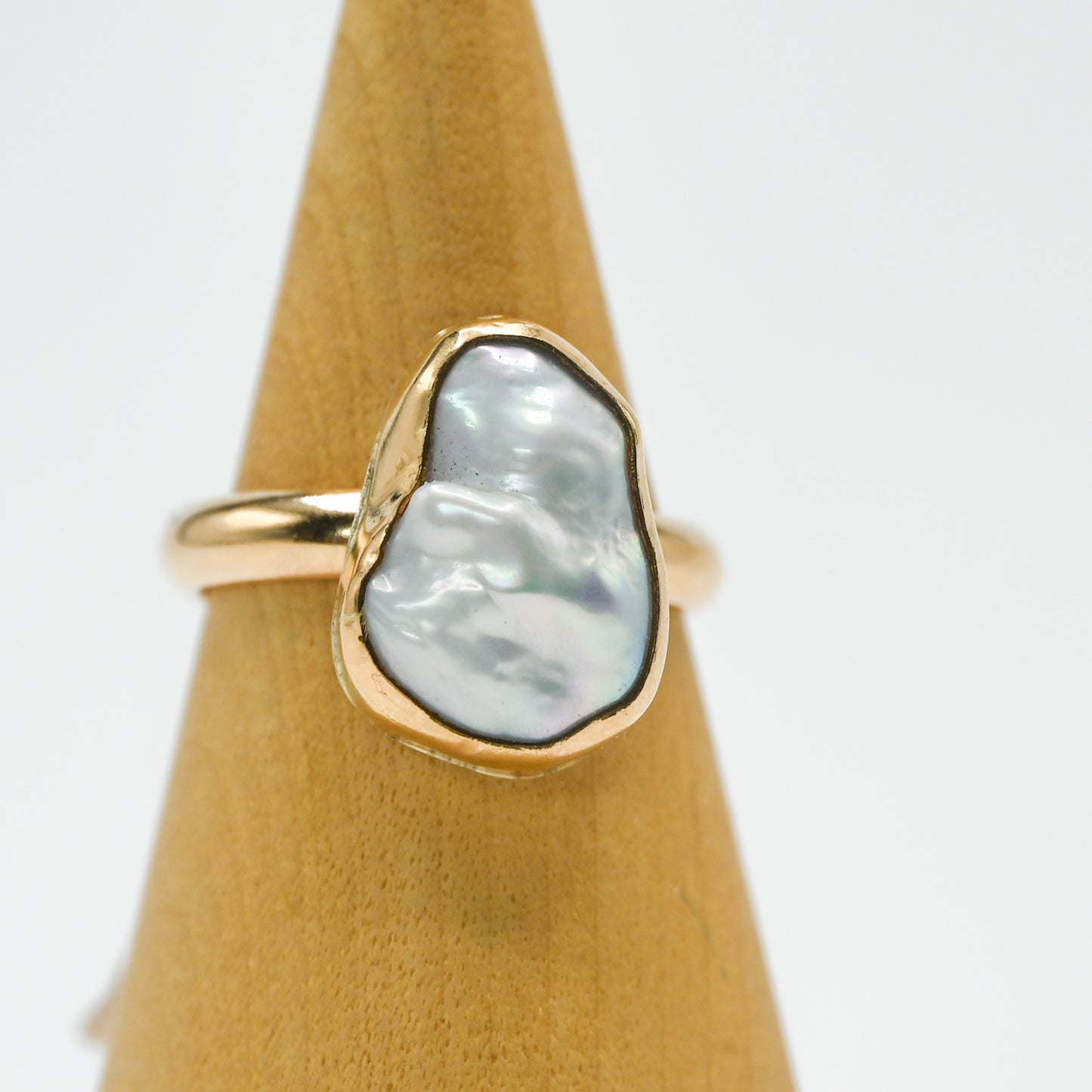 Gold fill xl keshi pearl size 8