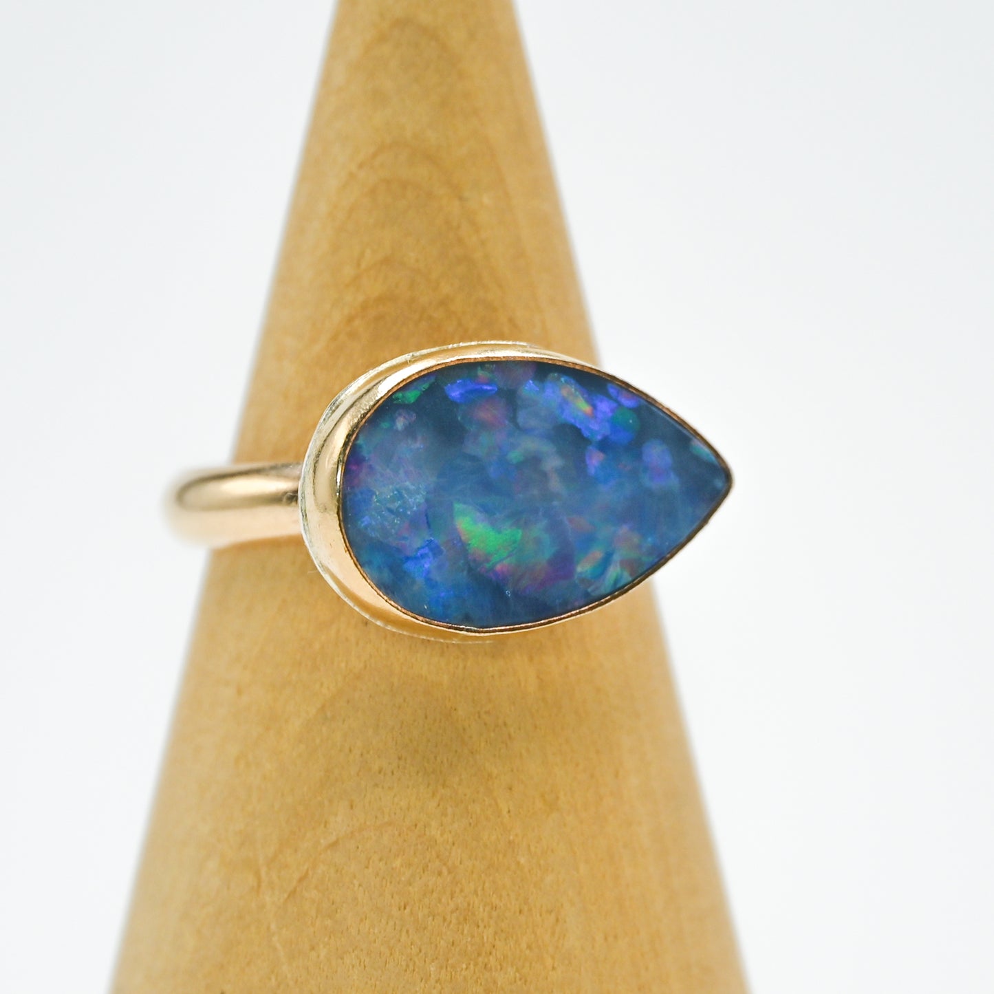 Gold fill xl horizontal Australian opal size 7.75