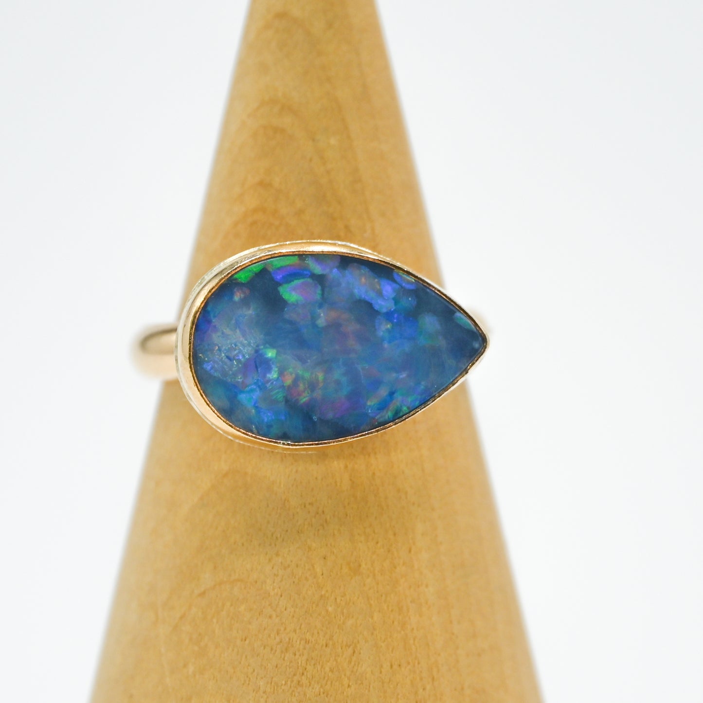 Gold fill xl horizontal Australian opal size 7.75