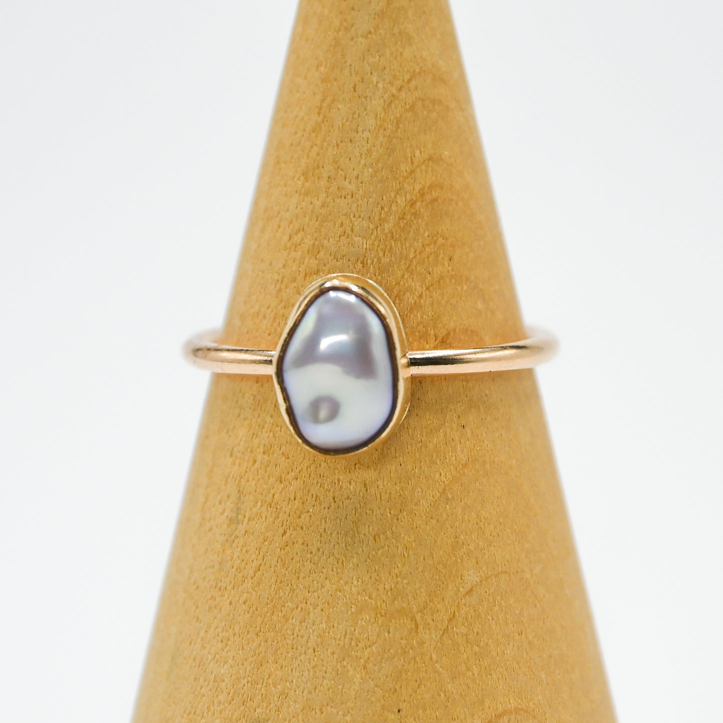 Gold fill keshi pearl size 7.75