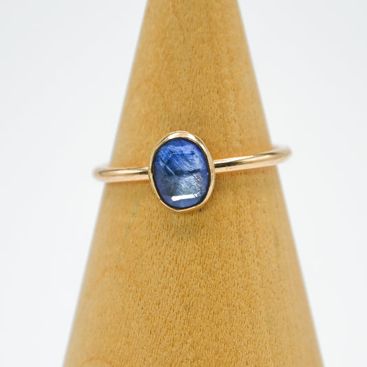 Gold fill rose cut tanzanite size 8.25