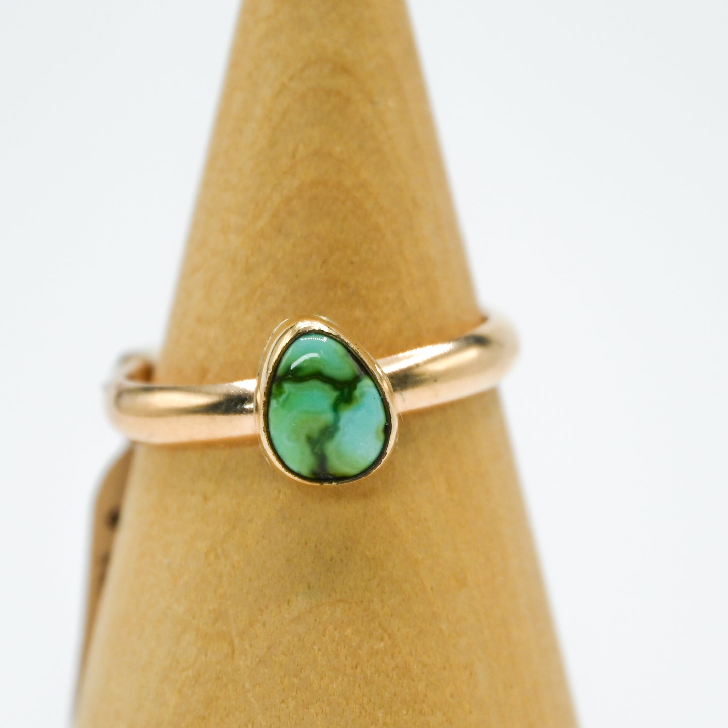 Gold fill sonoran gold turquoise size 8.75