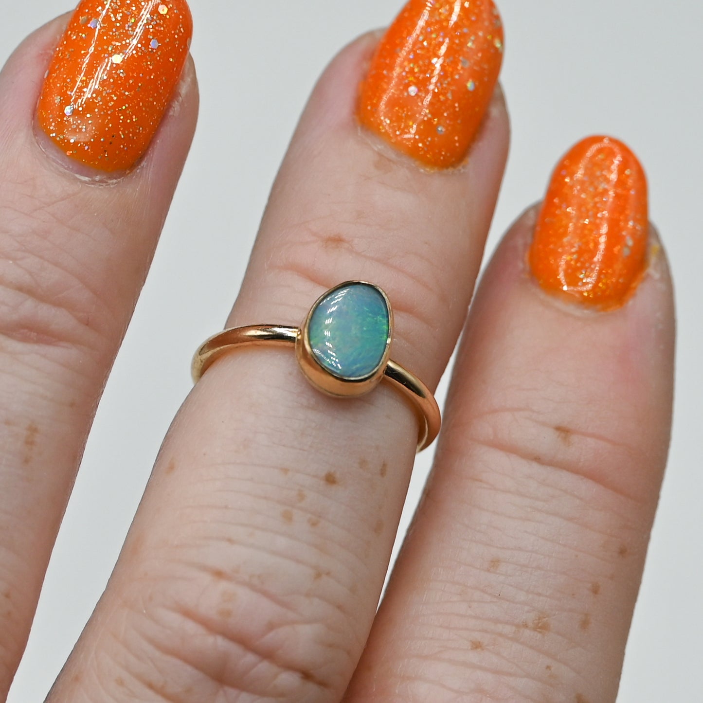 Gold fill Australian opal size 4.25