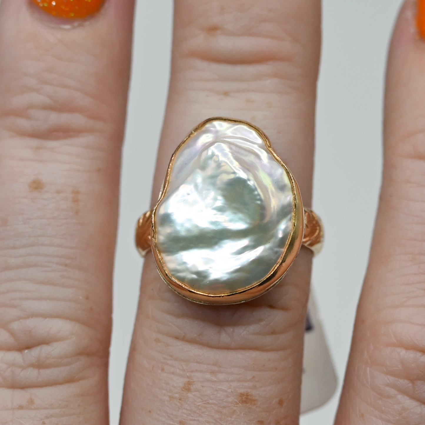 Gold fill xxl keshi pearl size 7