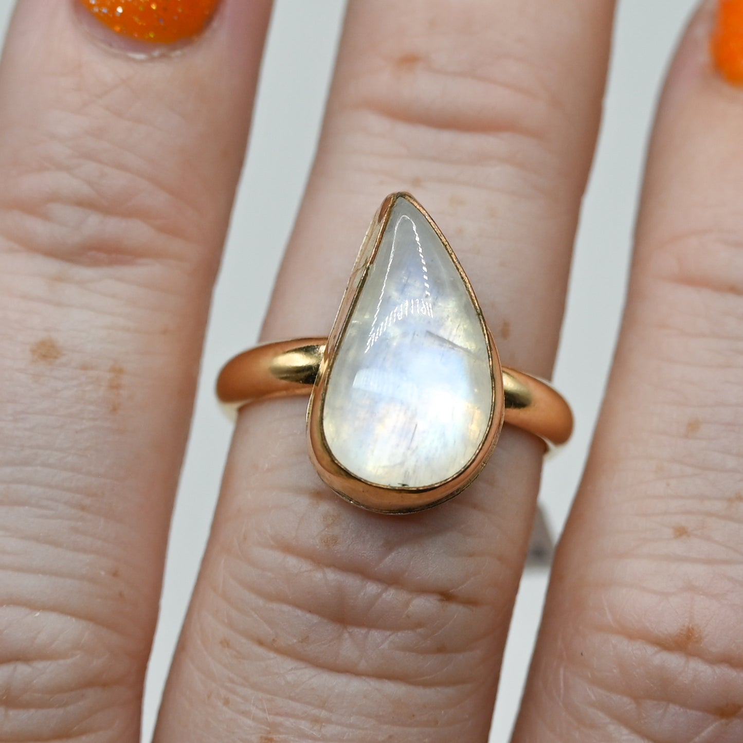 Gold fill xxl moonstone size 7.25