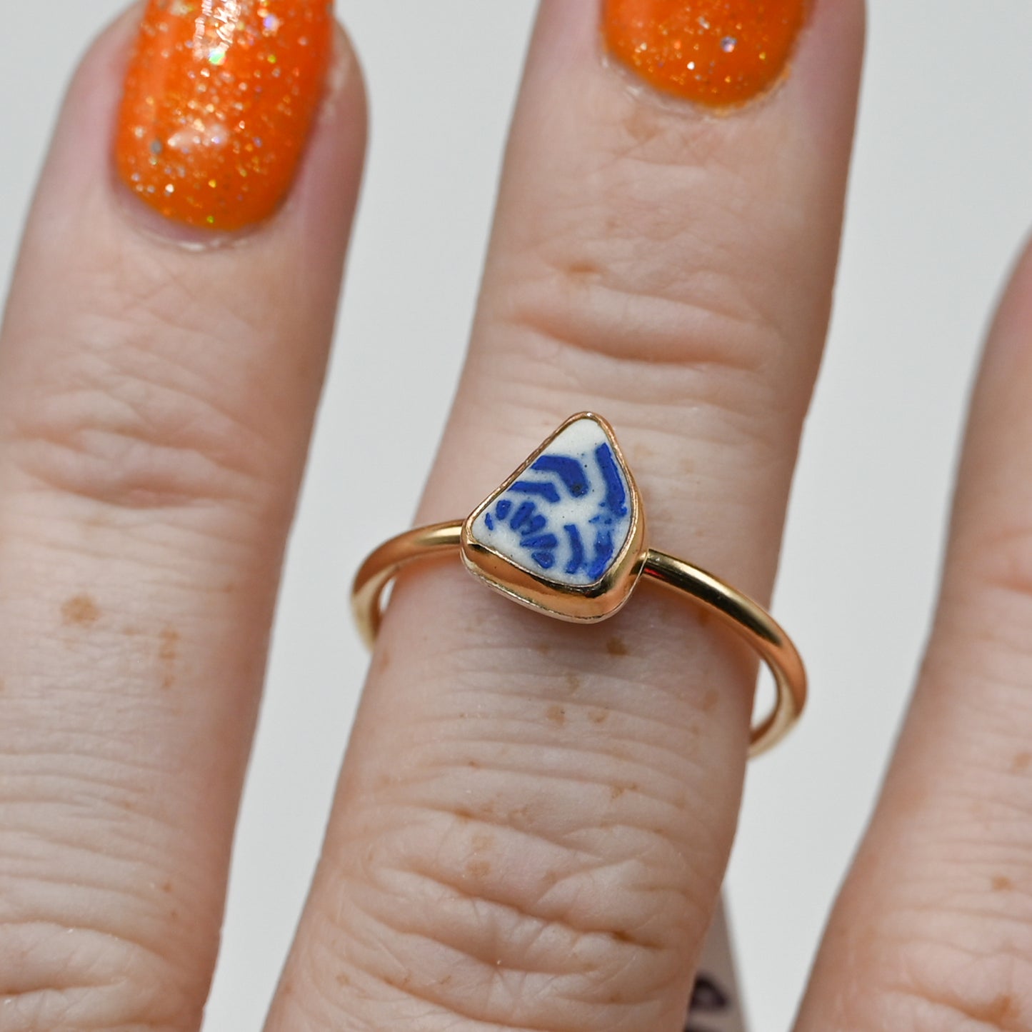 Gold fill sea pottery size 8