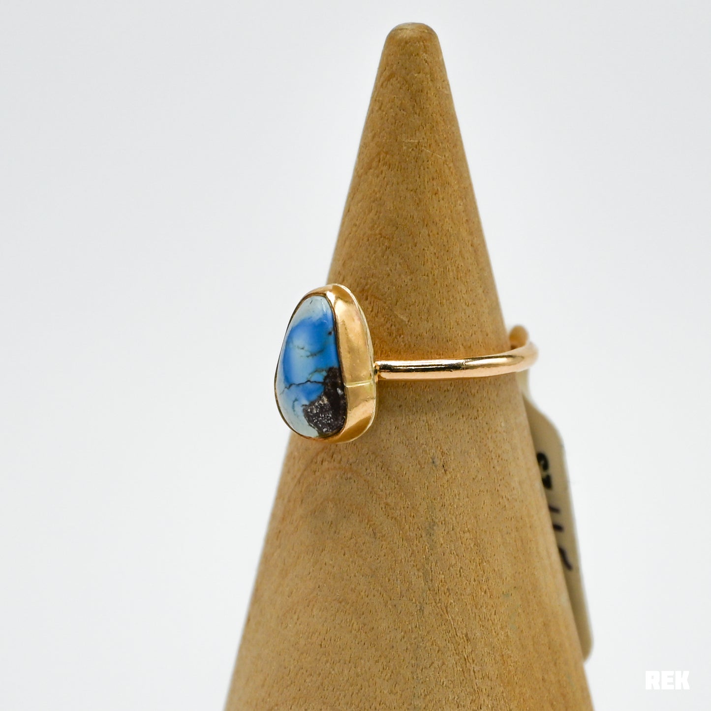 Gold fill golden hills turquoise size 4.5