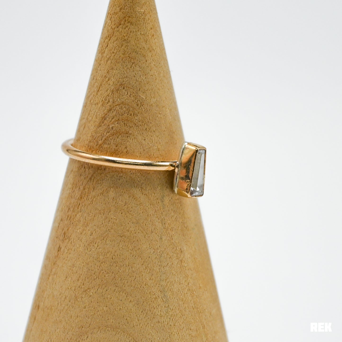 Gold fill rose cut purple sapphire size 7.25