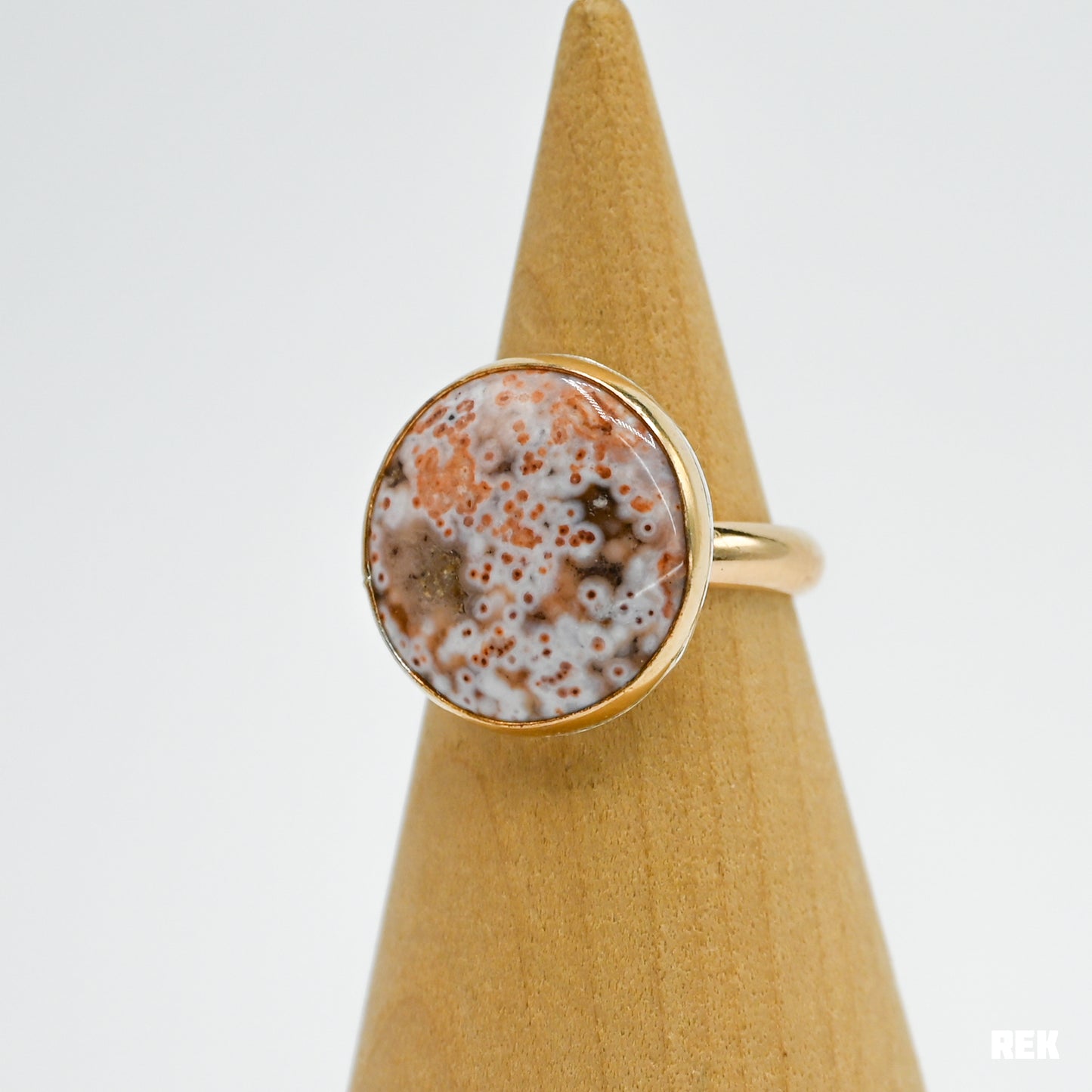 Gold fill xxl Ocean jasper size 7