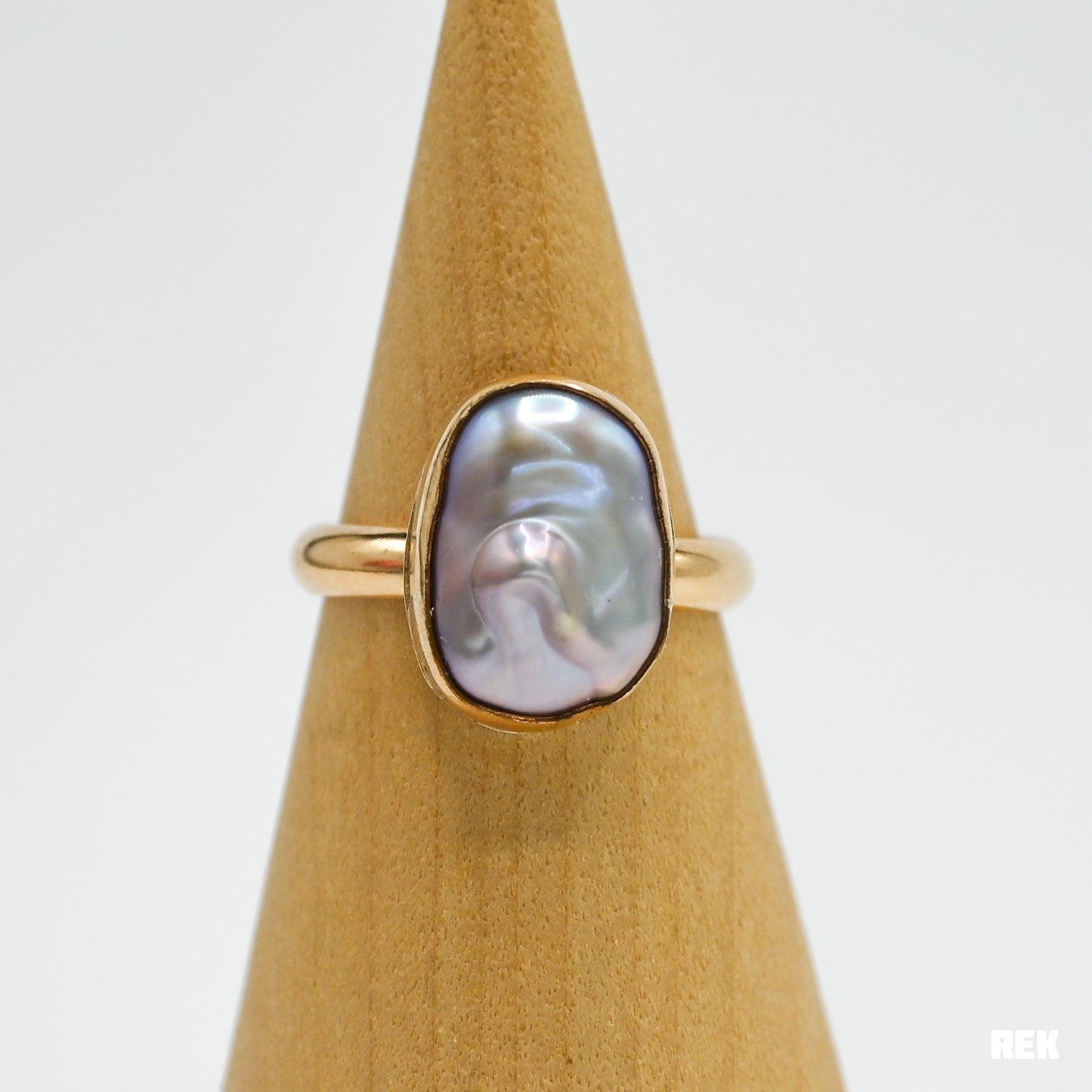 Gold fill xl Edison pearl keshi size 8.25