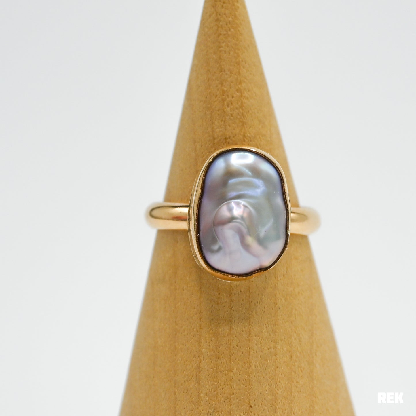 Gold fill xl Edison pearl keshi size 8.25