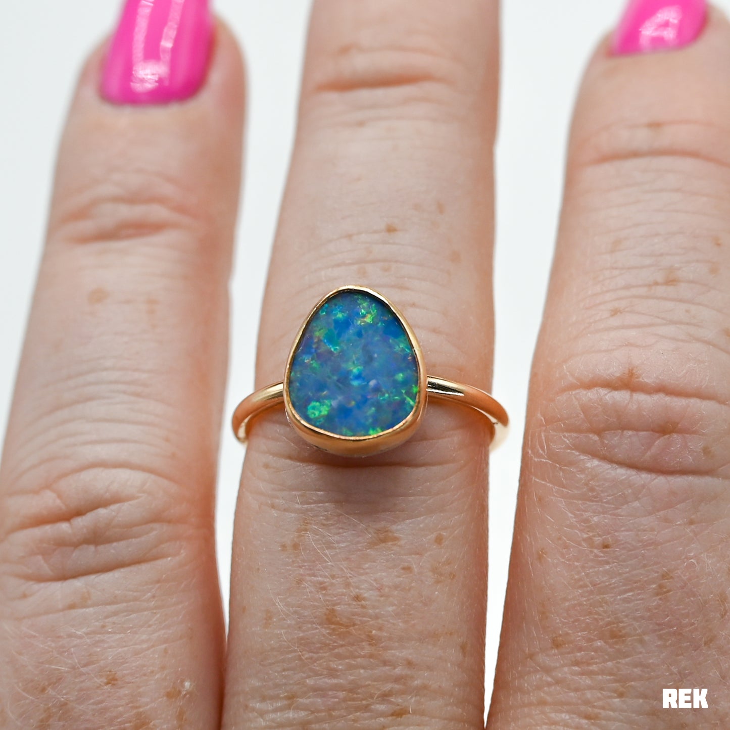 Gold fill Australian opal size 7.25
