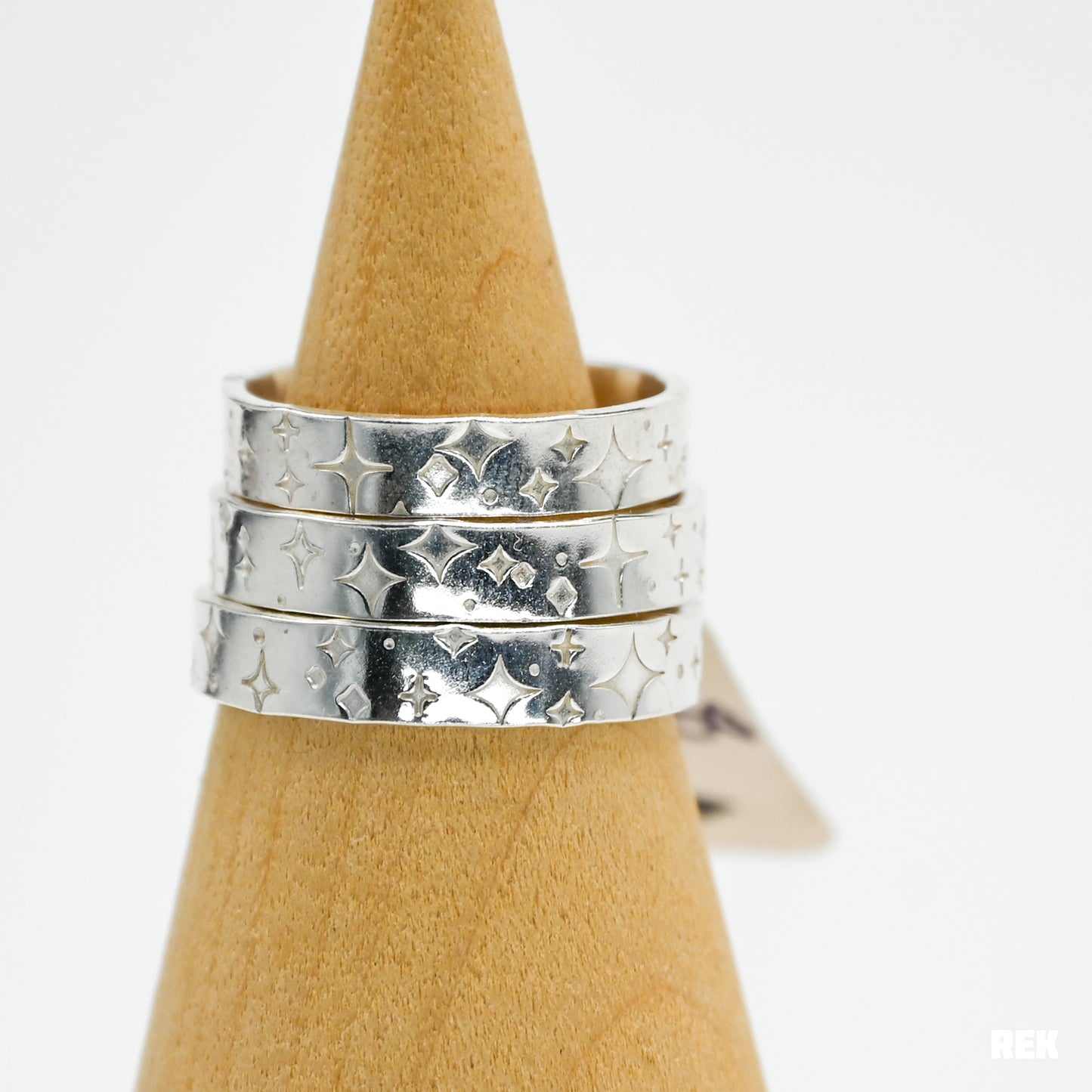 Sterling 4mm stars band