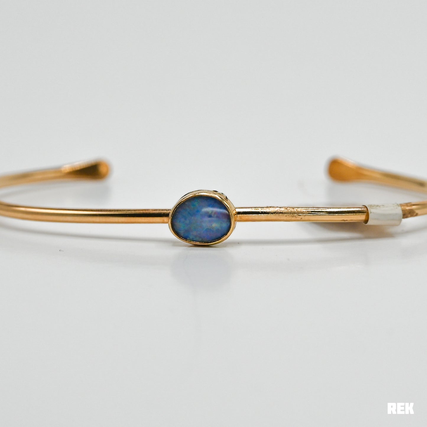 Gold fill Australian opal cuff