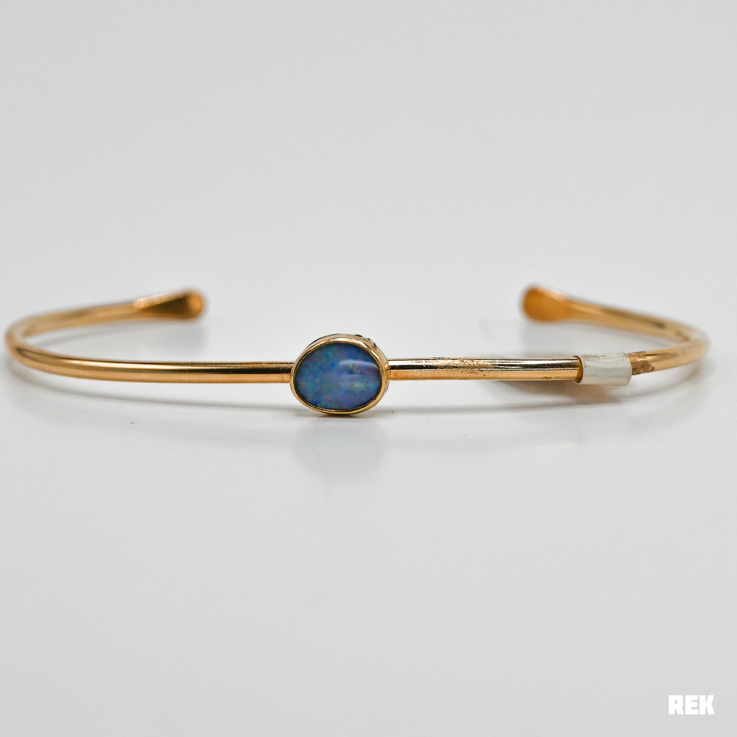 Gold fill Australian opal cuff