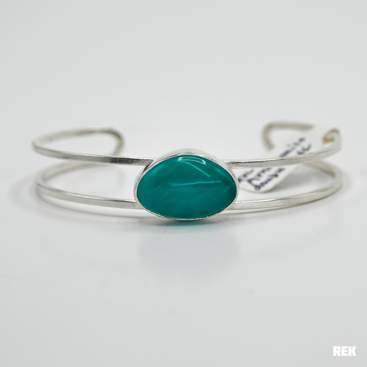 Amazonite double wire cuff