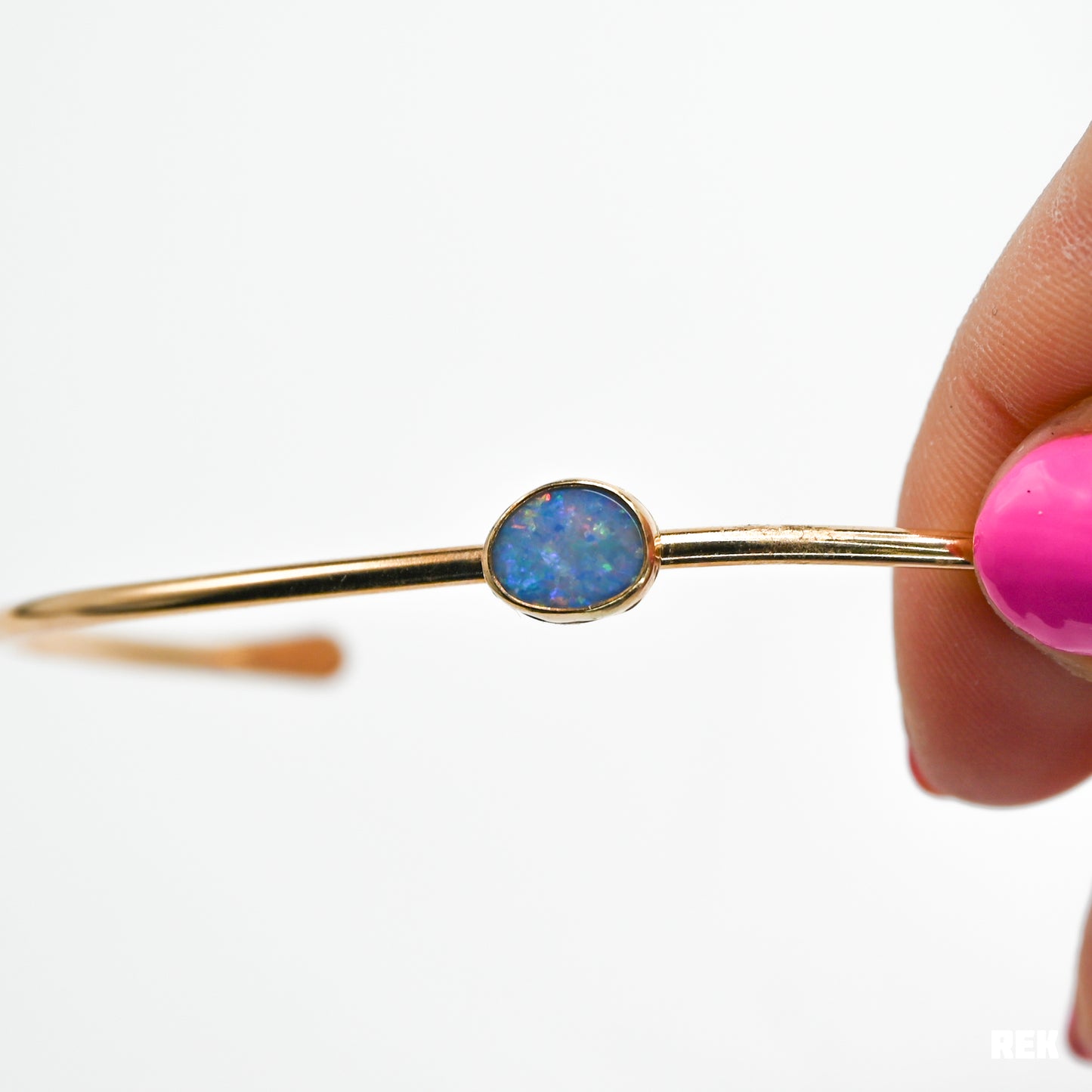 Gold fill Australian opal cuff