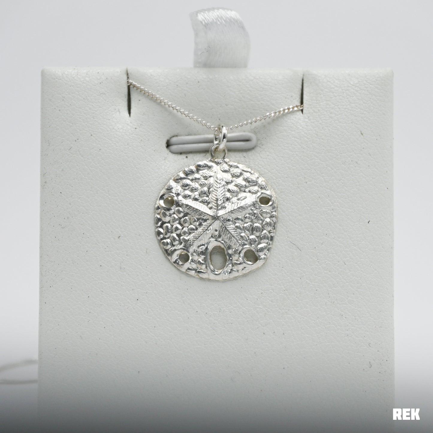 Sterling sand dollar necklace