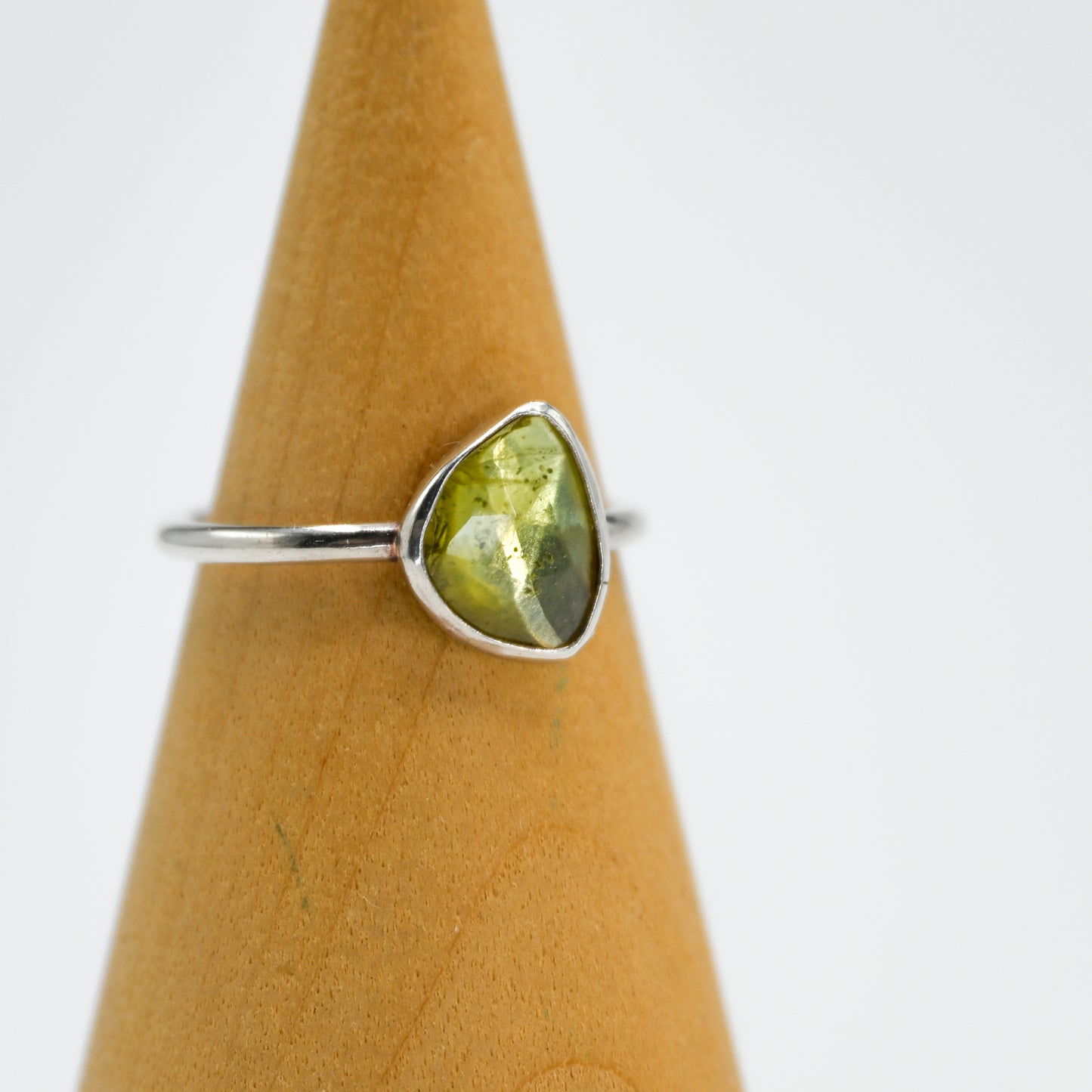 Rose cut peridot size 7.25