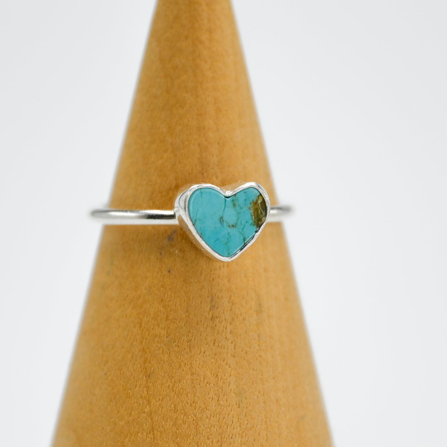 Kingman turquoise heart size 7.5