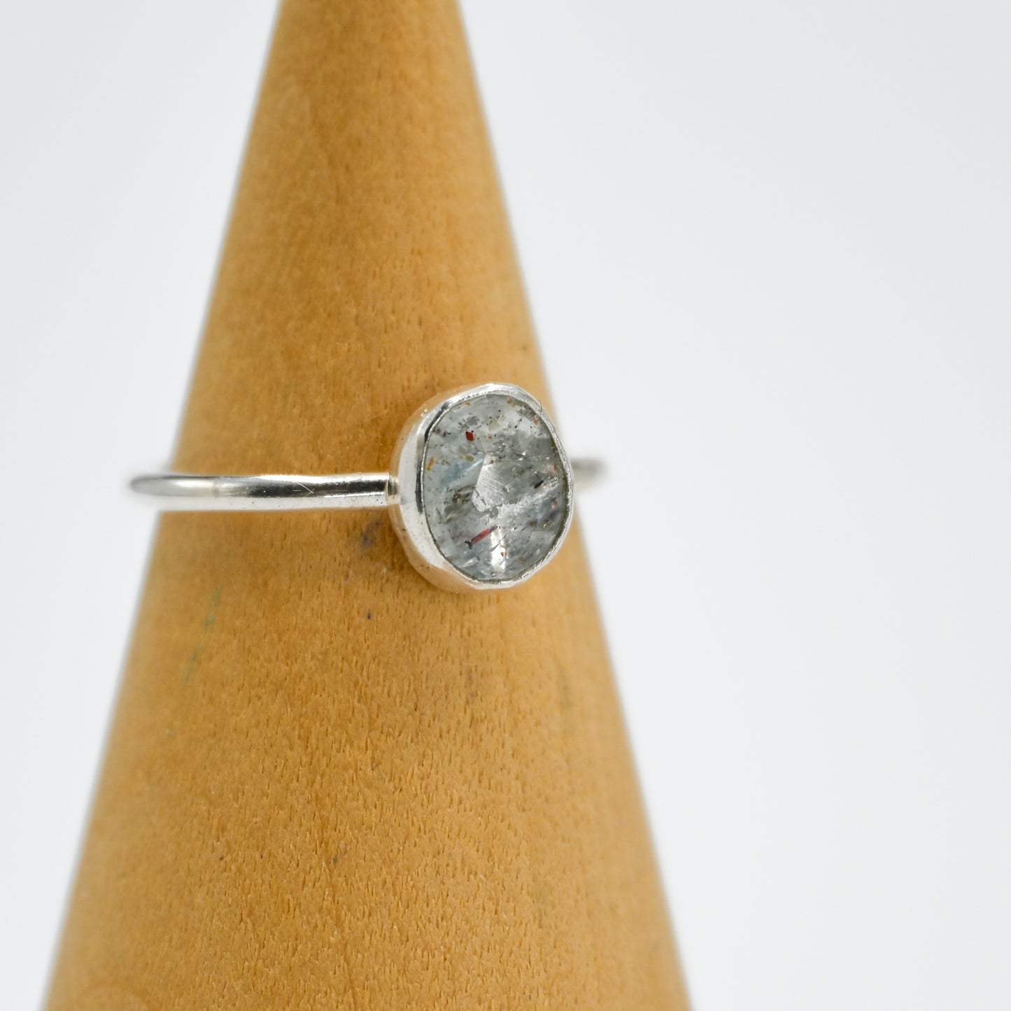 Rose cut bicolor sunstone size 7.75