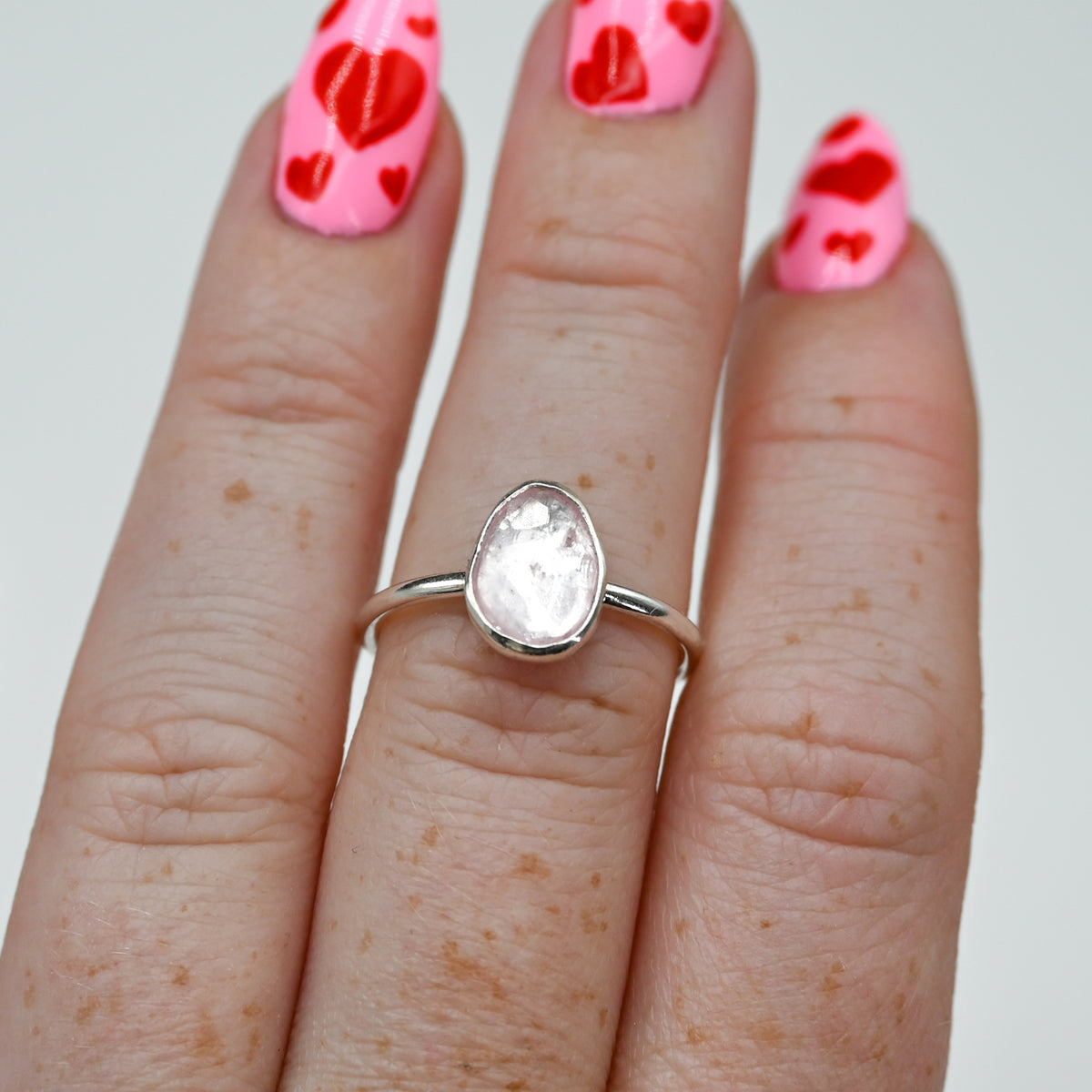 Rose cut morganite size 7.25
