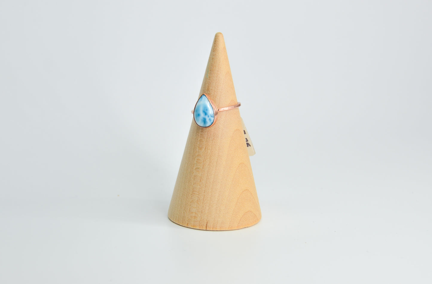 14k Rose Gold Fill Larimar Ring Size 7.75