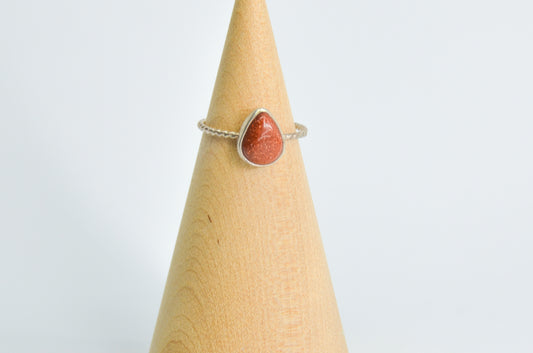 Goldstone Ring Size 7.25