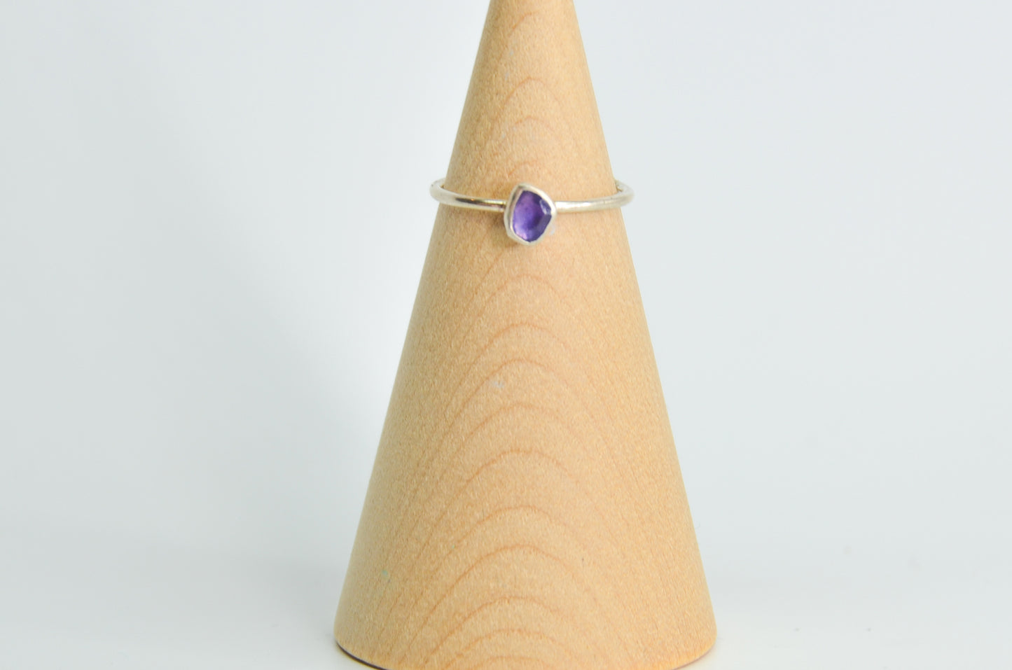 Tiny Purple Sapphire Size 7.5