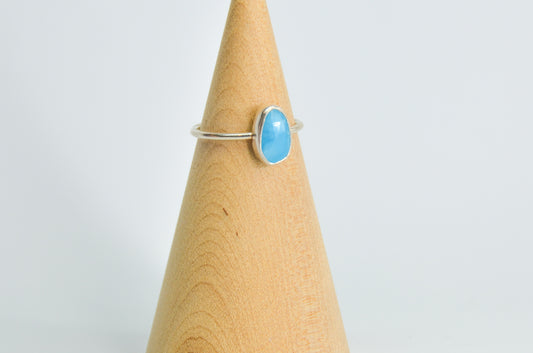 Rose cut Larimar Size 7.75