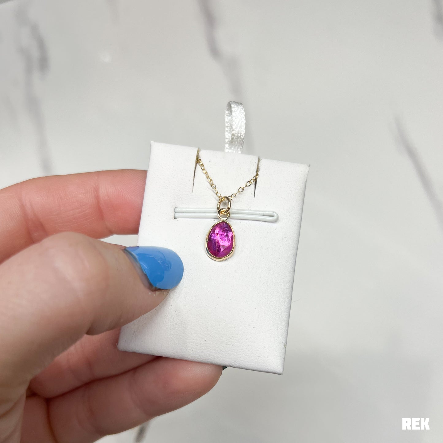 Gold fill rose cut ruby
