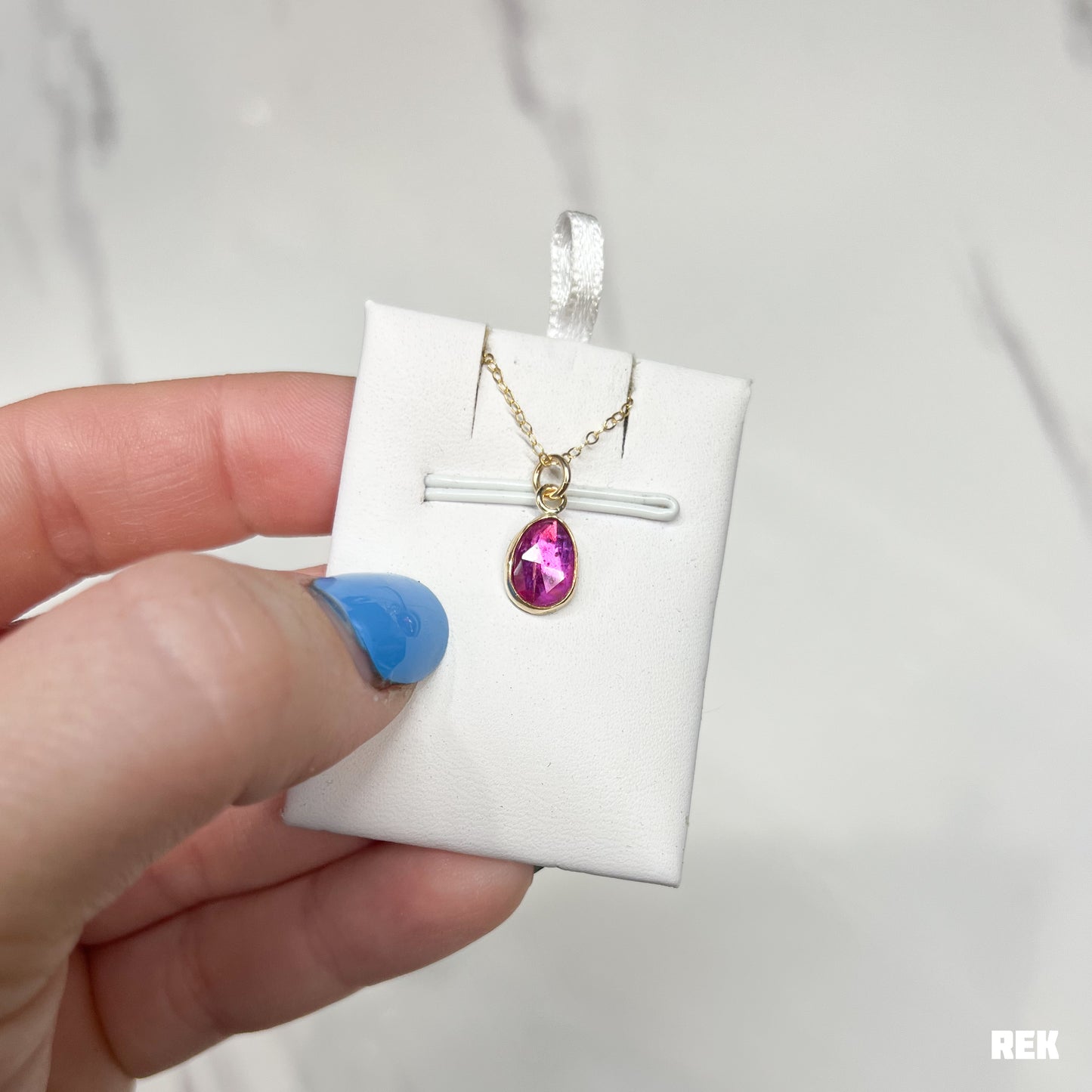Gold fill rose cut ruby