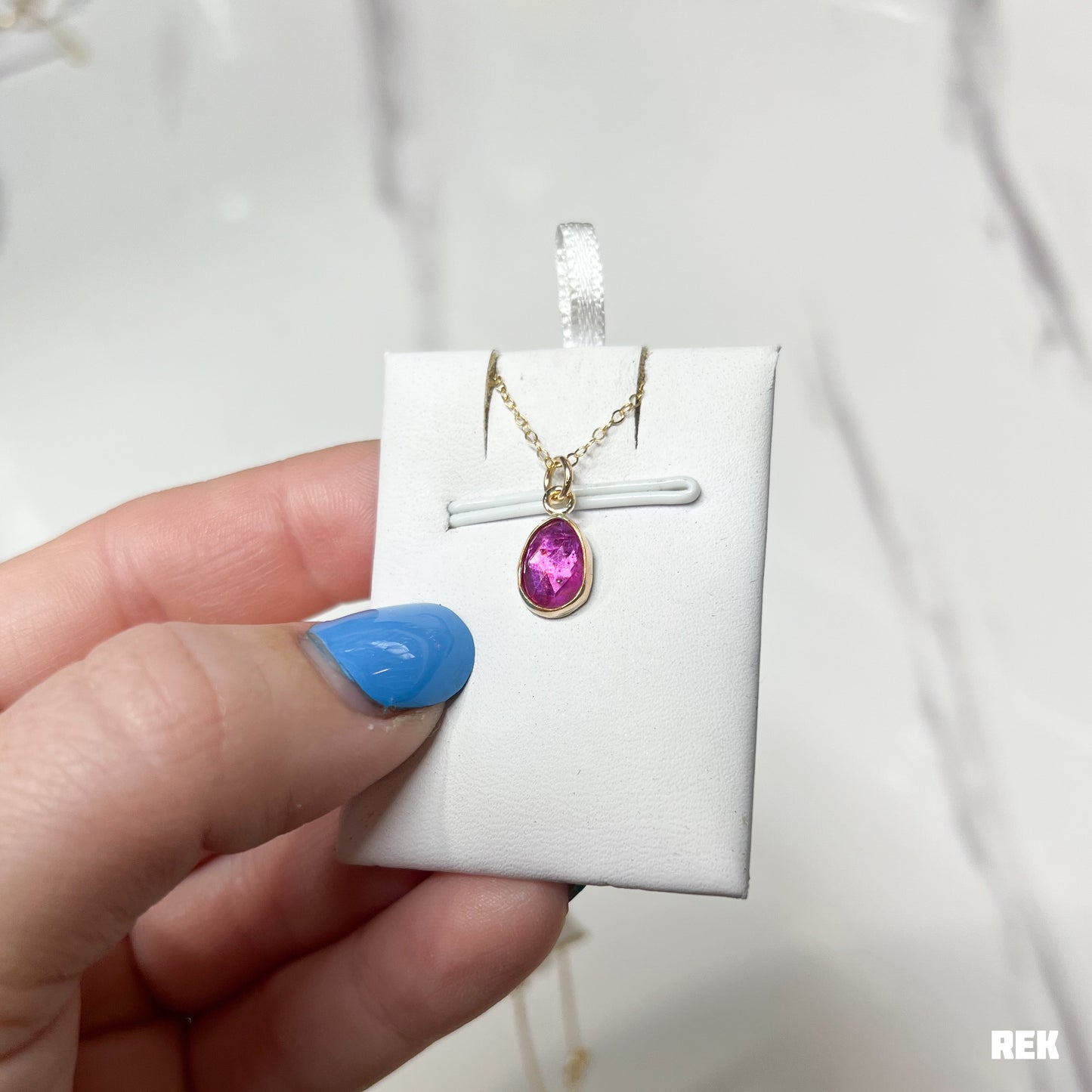 Gold fill rose cut ruby