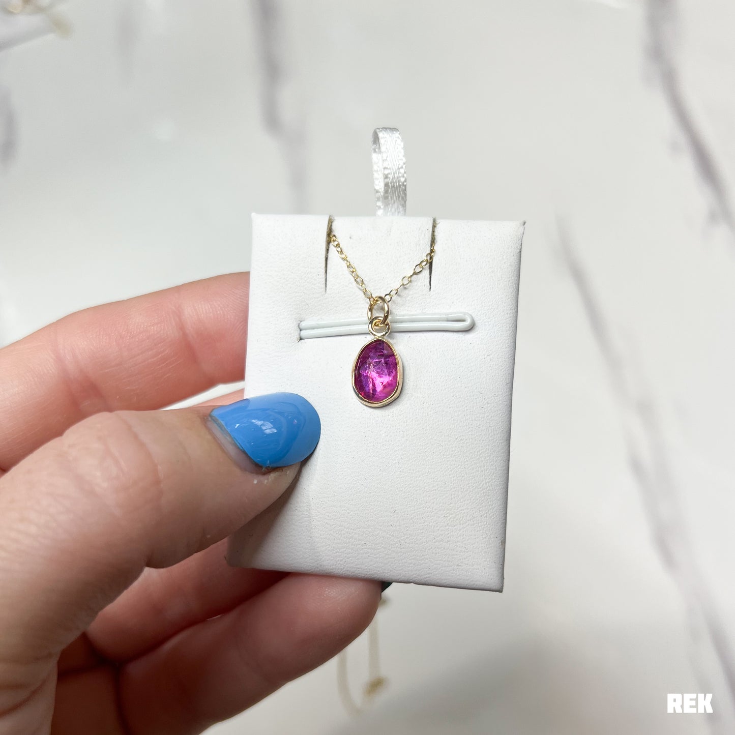 Gold fill rose cut ruby
