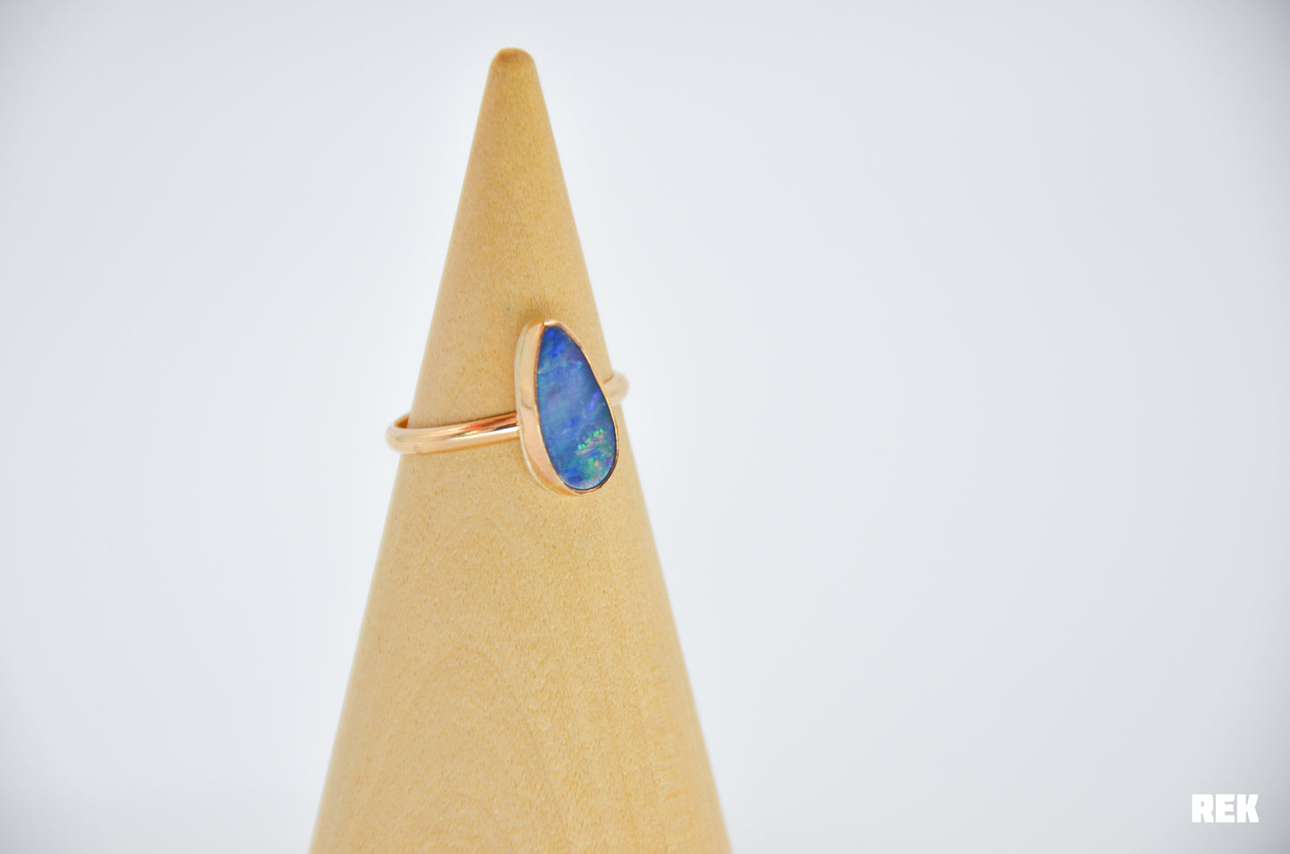 Gold Fill Australian Opal Size 8