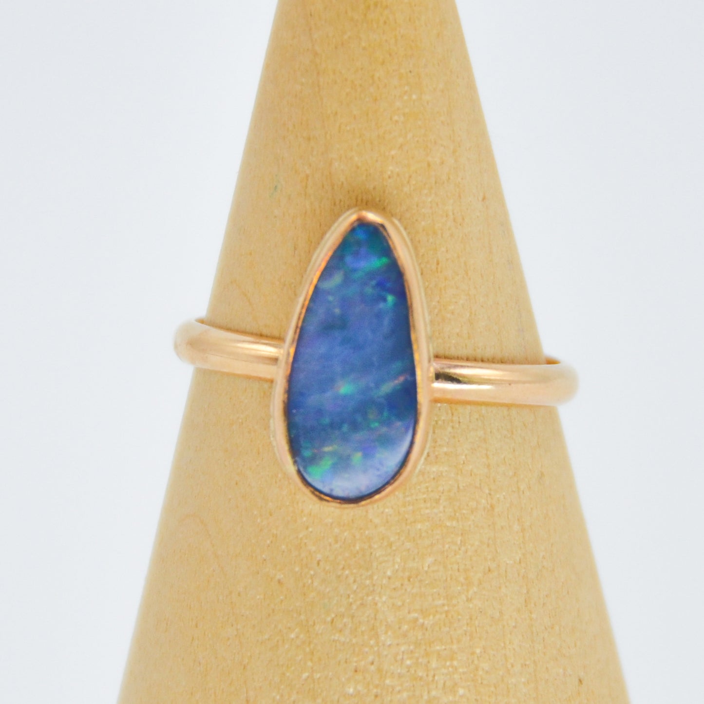 Gold Fill Australian Opal Size 8