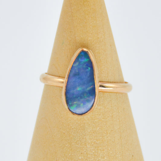Gold Fill Australian Opal Size 8
