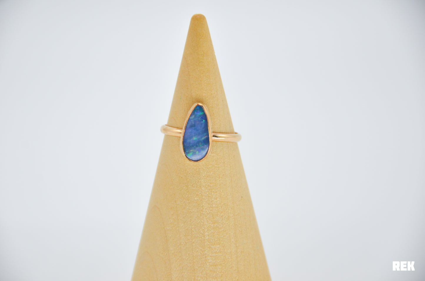 Gold Fill Australian Opal Size 8