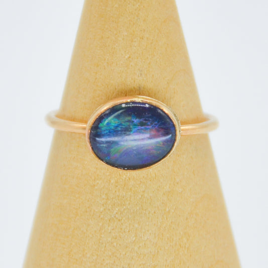 Gold Fill Australian Opal Size 7.5