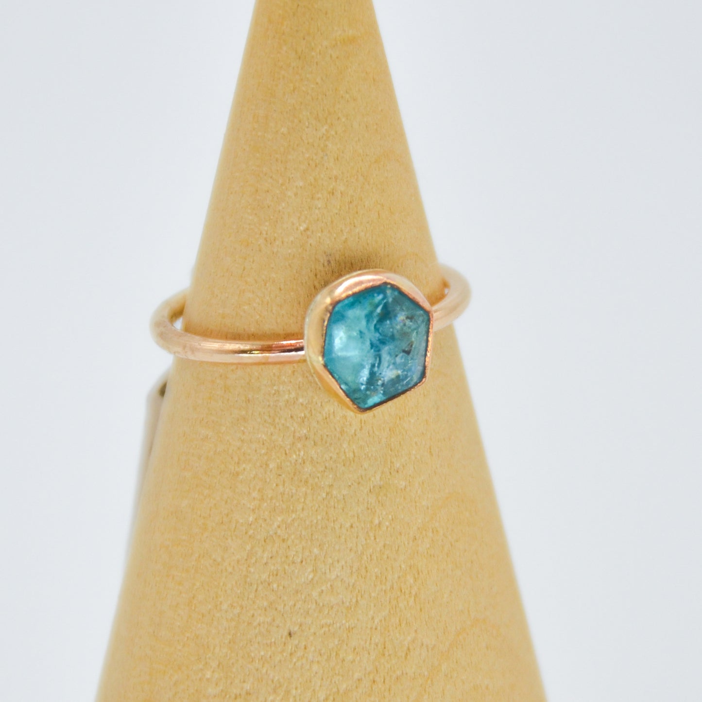 Gold Fill Rose Cut Apatite Size 6