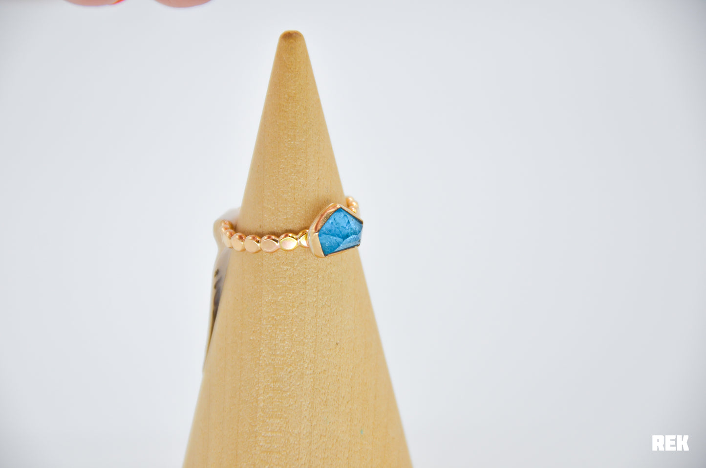 Gold Fill rose cut Apatite Size 7.25