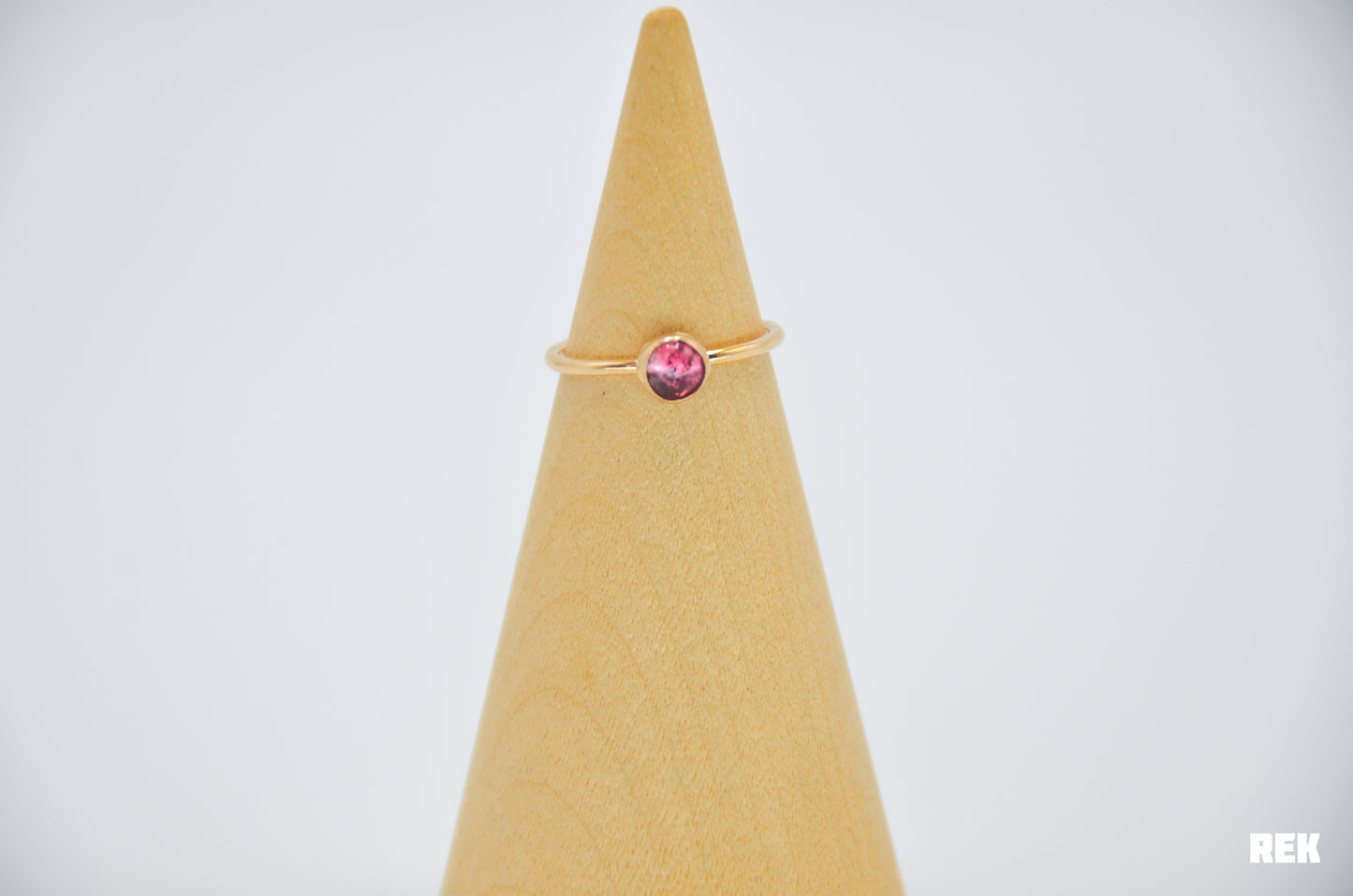 Gold Fill Pink Tourmaline Size 6
