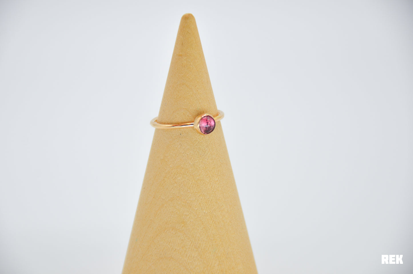 Gold Fill Pink Tourmaline Size 6
