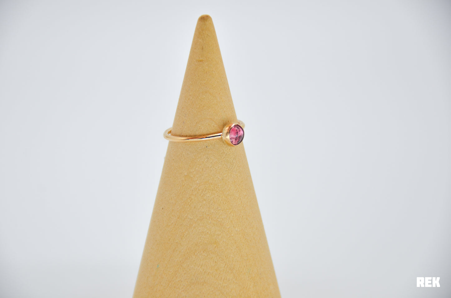 Gold Fill Pink Tourmaline Size 6