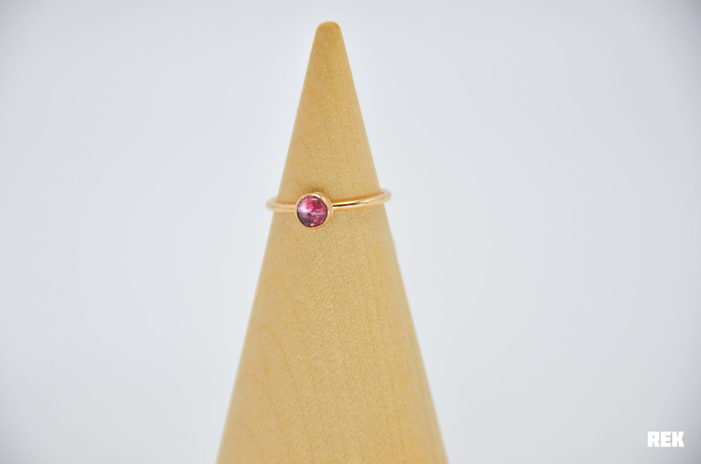 Gold Fill Pink Tourmaline Size 6