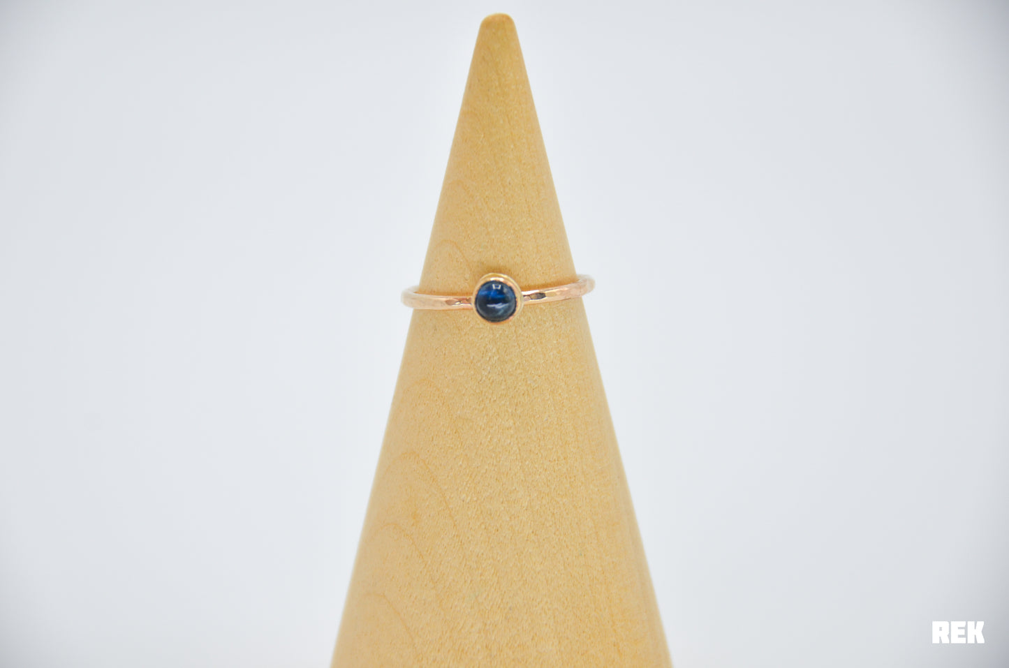 Gold Fill Dark Blue Tourmaline Size 7.5