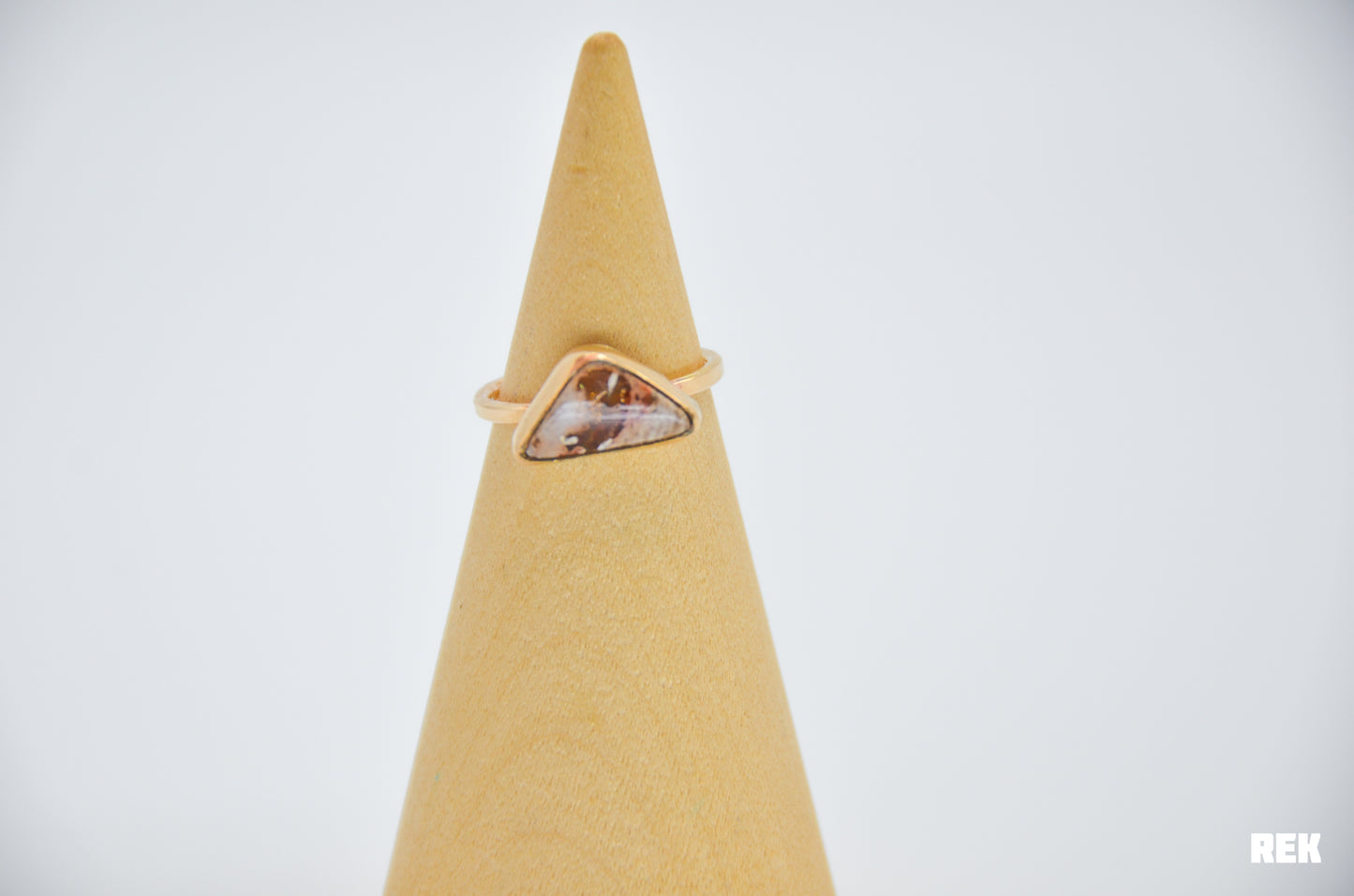 Gold Fill Mexican Fire Opal Size 6.5