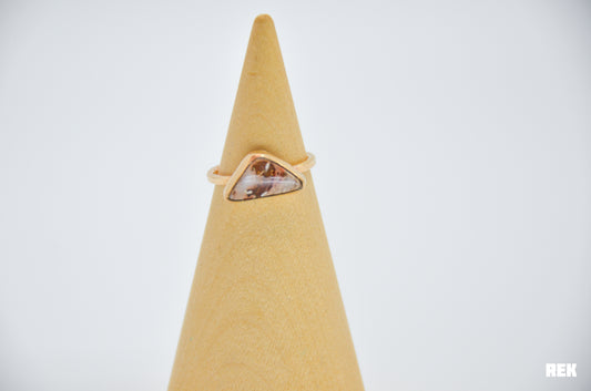 Gold Fill Mexican Fire Opal Size 6.5