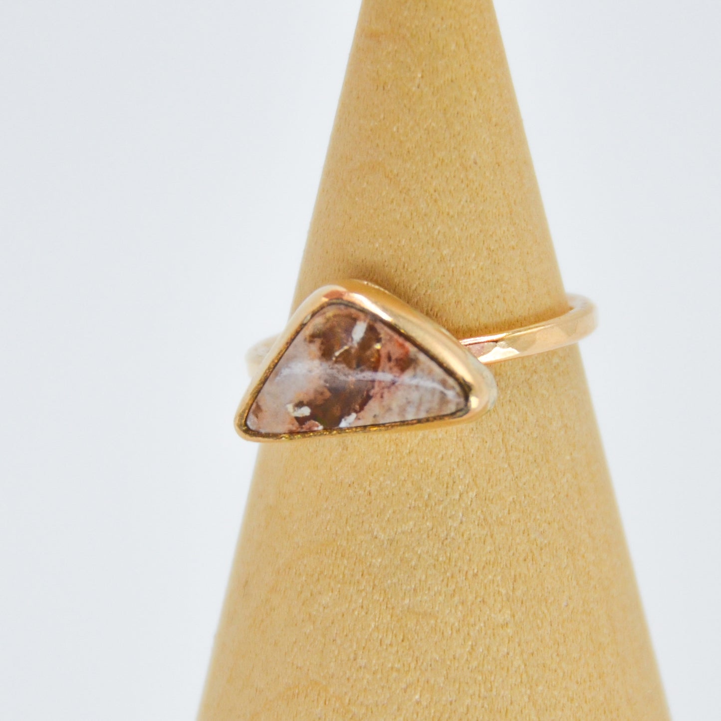 Gold Fill Mexican Fire Opal Size 6.5