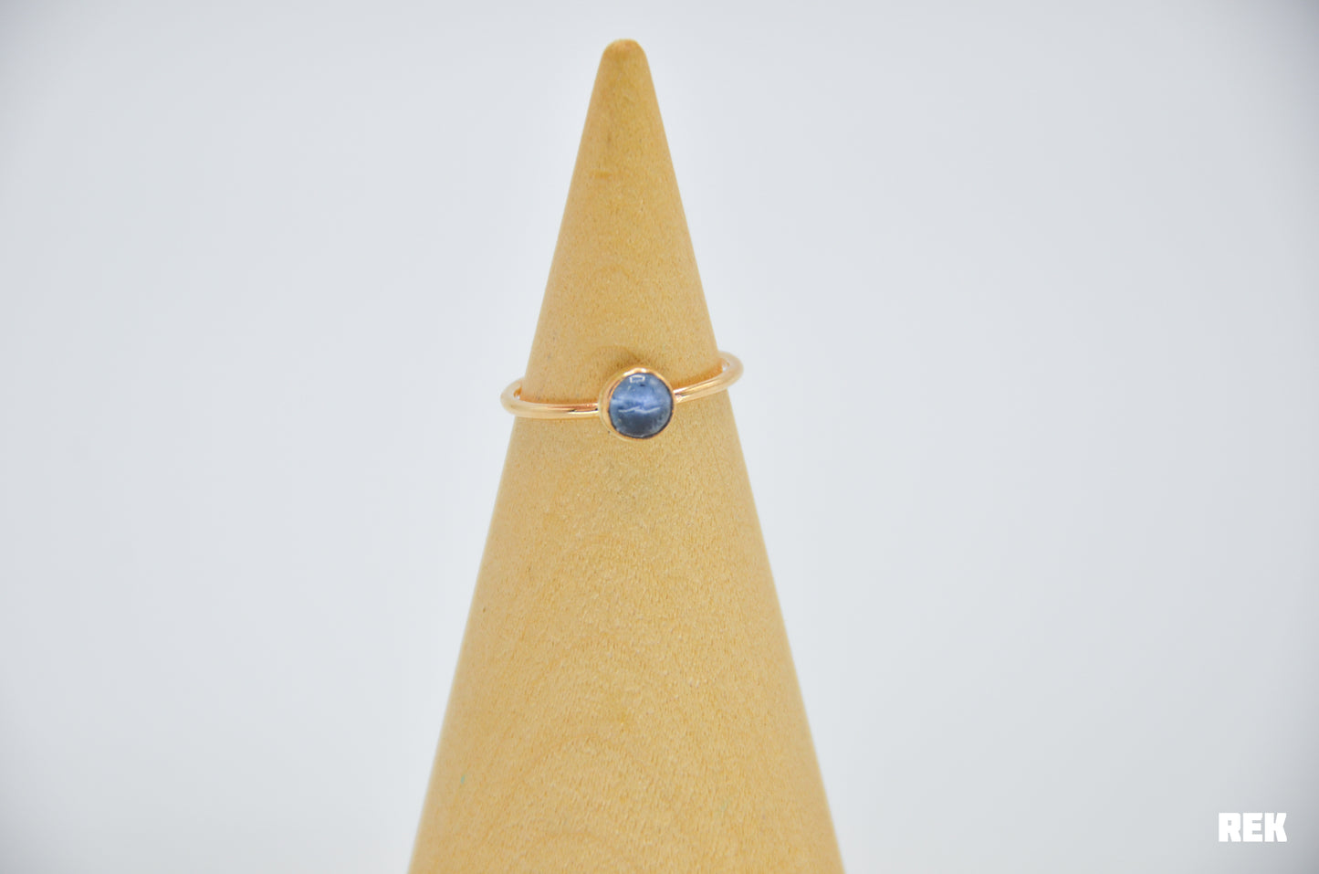 Gold Fill Blue Gray Tourmaline Size 6.25